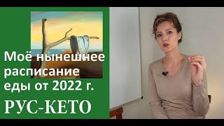 Моё нынешнее расписание еды от 2022 г. на кето  Более 4-х лет на кето