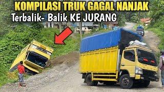 Kejadian Truk Gagal Nanjak Hingga Terjun Bebas Ke Jurang Terekam Kamera‼️Kompilasi Truk Gagal Nanjak