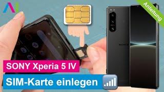 SONY Xperia 5 IV - SIM-Karte einlegen • 🂠 •  •  • Anleitung  Tutorial