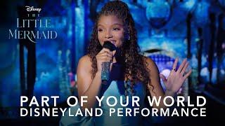 The Little Mermaid  Halle Bailey Performs Part Of Your World at Disneyland