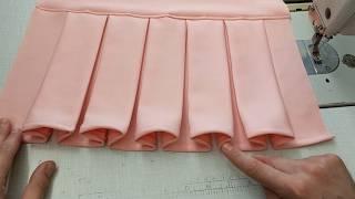 how to sew box pleats in a professional way