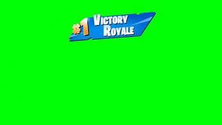 Fortnite Victory Royale  Green Screen