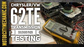 ChryslerVW 62TE Transmission Solenoid Pack Testing