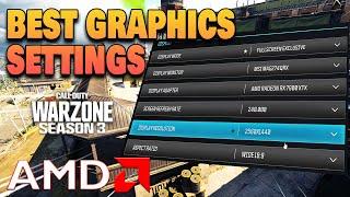 Best AMD Raedeon Graphic Settings For Wazone Season 3  MAX FPS & Visability