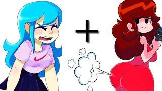 FNF MIKU + GIRLFRIEND + POOP = ?  Friday Night Funkin Animation Meme  금요일 밤 펑킨