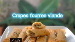 Crepes fourree viande