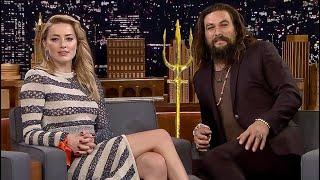 Amber Heard & Jason Momoa talk AQUAMAN and the lost kingdom 2 INTERVIEW