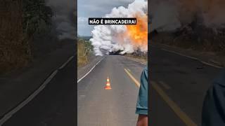 A MAIOR EXPLOSAO QUE JA VI DE UM CAMINHAO