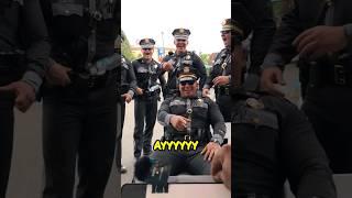 Hilarious Street Art with Police Officers Unforgettable Laughter  #shorts #police