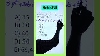 Polynomials & Quadratics Math  Tricky Algebra Problem Using FOIL #shorts #maths #math