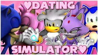 Silver Sonic & Blaze Play Macro Sonic Dating Simulator??