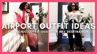 TRANSITIONAL TRAVEL OUTFITS SUMMER-FALL 2022  HOW TO PUT TOGETHER COZY-CHIC AIRPORT LOOKS