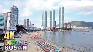 4K DRONE FOOTAGE  부산 송도해수욕장 스카이워크 송도구름다리 드론영상 항공뷰FLYING OVER SONGDO BEACH SKYWALK BUSAN KOREA