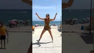 One of my faves ️ #jumprope #skipping #beach #tricks #repost