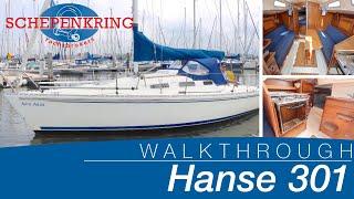 Hanse 301 for sale  Yacht Walkthrough  @ Schepenkring Lelystad  4K