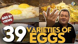 39 Varieties of Eggs  Egg recipes Indian style street food  Indore  Kunal Vijayakar