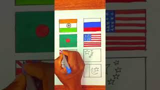+++++++ flag drawing  easy flag drawing for beginners  republic day #shorts