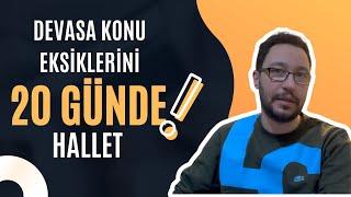 Sınava 20 Gün Kala Dağ Gibi Biriken Konu Eksiklerini Nasıl Kapatırsın ??