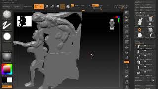 01 Bas relief time lapse Zbrush sculpting Fall of Jerusalem