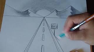 Punto de fuga. Dibujo facil. Vanishing Point. SUSCRIBETE