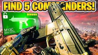 HOW TO FIND 5 COMMANDERS TO UNLOCK M13C How To Unlock The NEW M13C in MW2