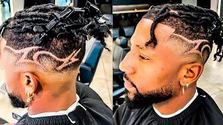 DETAILED FADE WITH FREESTYLE DESIGNBY CHUKA THE BARBERWEST HOLLYWOOD