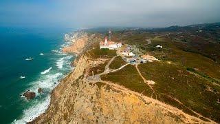 Cabo da Roca aerial view - Westernmost extent of continental Europe - 4K Ultra HD