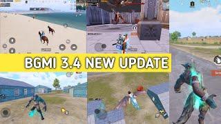 BGMI NEW UPDATE 3.4 IS HERE  TOP 20 NEW FEATURES BGMI NEW UPDATE