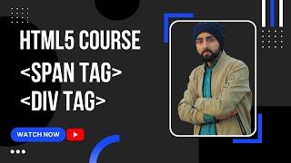 HTML span tag vs div tag Explained in HindiUrdu  Lecture 7