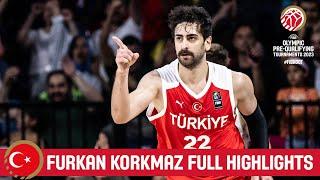 Furkan Korkmaz  Türkiye  Full Highlights from FIBA Olympic Pre-Qualifying Tournament 2023 Türkiye