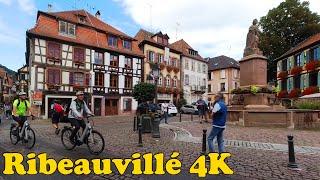Ribeauvillé France Walking tour 4K.