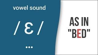 Vowel Sound  ɛ  as in bed - American English Pronunciation