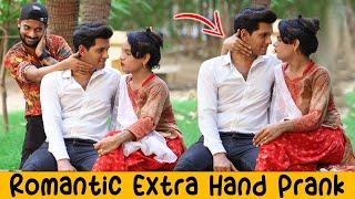 Romantic Extra Hand On Shoulder Prank @Crazypranktv