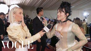 Billie Eilish Talks Hanging Out With Emma at the Met Gala   Met Gala 2022 With Emma Chamberlain