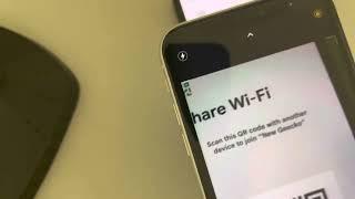 Share WiFi from android to iPhone using QR code