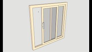 How to make Sliding Door in SketchUp