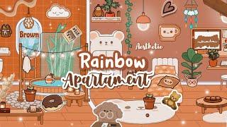 Neon Rainbow Apartament Aesthetic Brown Toca Boca 🪵Tocalifewolrd  Makeover