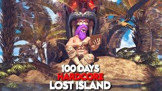 I Played 100 Days Of Hardcore Ark On The Lost Island  ARK Survival Evolved
