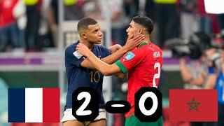 Résumé FRANCE 2 - 0 MAROC  Demi-Finale Coupe Du Monde 2022 HD