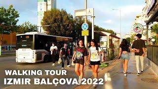 Izmir Walking Tour Balçova Tour on Sunday  Travel Turkey 2022  4K UHD 60fps