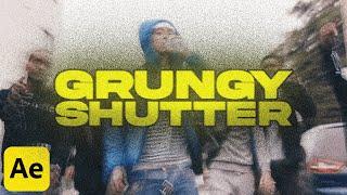 Grungy Shutter Effect - After Effects Tutorial NO PLUGINS