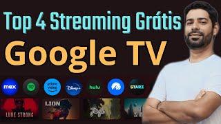 TOP 4 Streaming GRÁTIS para GOOGLE TV. Android tv