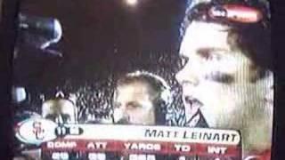 leinart interview after 2006 rosebowl