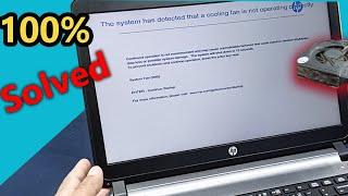 How to fix 90B system fan error Hp laptop  Cooling fan Error