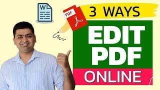 Edit PDF File Using Free Online Tools  Top 3 - Free Online Tools to Edit PDF Files