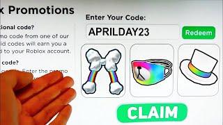 2023 *ALL 5 NEW* ROBLOX PROMO CODES All Free ROBUX Items in APRIL + EVENT  All Free Items on Roblox