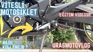 Vitesli motosiklet nasıl kullanılır?  Motosiklet Eğitimi  urasmotovlog