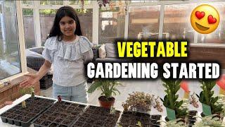 Vegetable Gardening started for 2024 🪴️ Kitchen Garden training