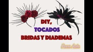 DIY Tocados con BRIDAS y DIADEMAS especial HALLOWEEN 2X1 CATRINA y REINA MALVADA