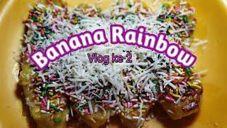 Banana Rainbow  Pisang Geprek _  Vlog kedua